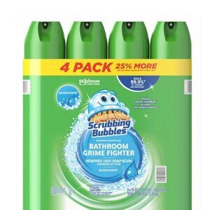 Scrubbing Bubbles Bathroom Cleaner, Rainshower, 4 ct., 100 oz.